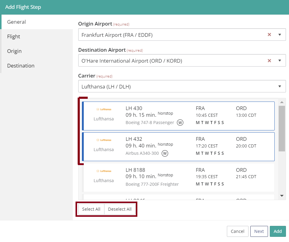 selecting-multiple-flight-codes-validaide-help-center